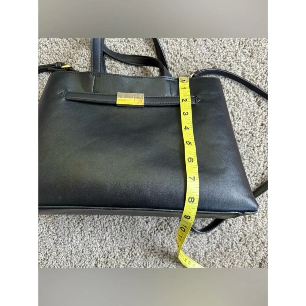 a new day Black Shoulder Bag with Detachable Strap